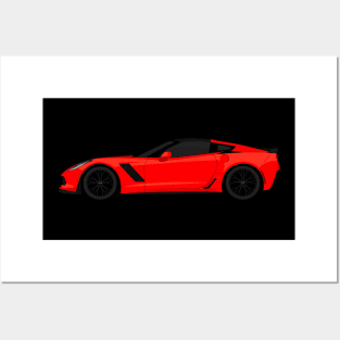 Z06 RED Posters and Art